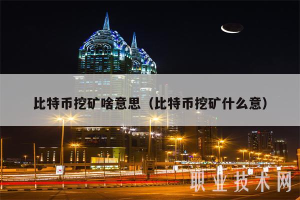 比特币中挖矿(比特币中挖矿的过程实质是解决)
